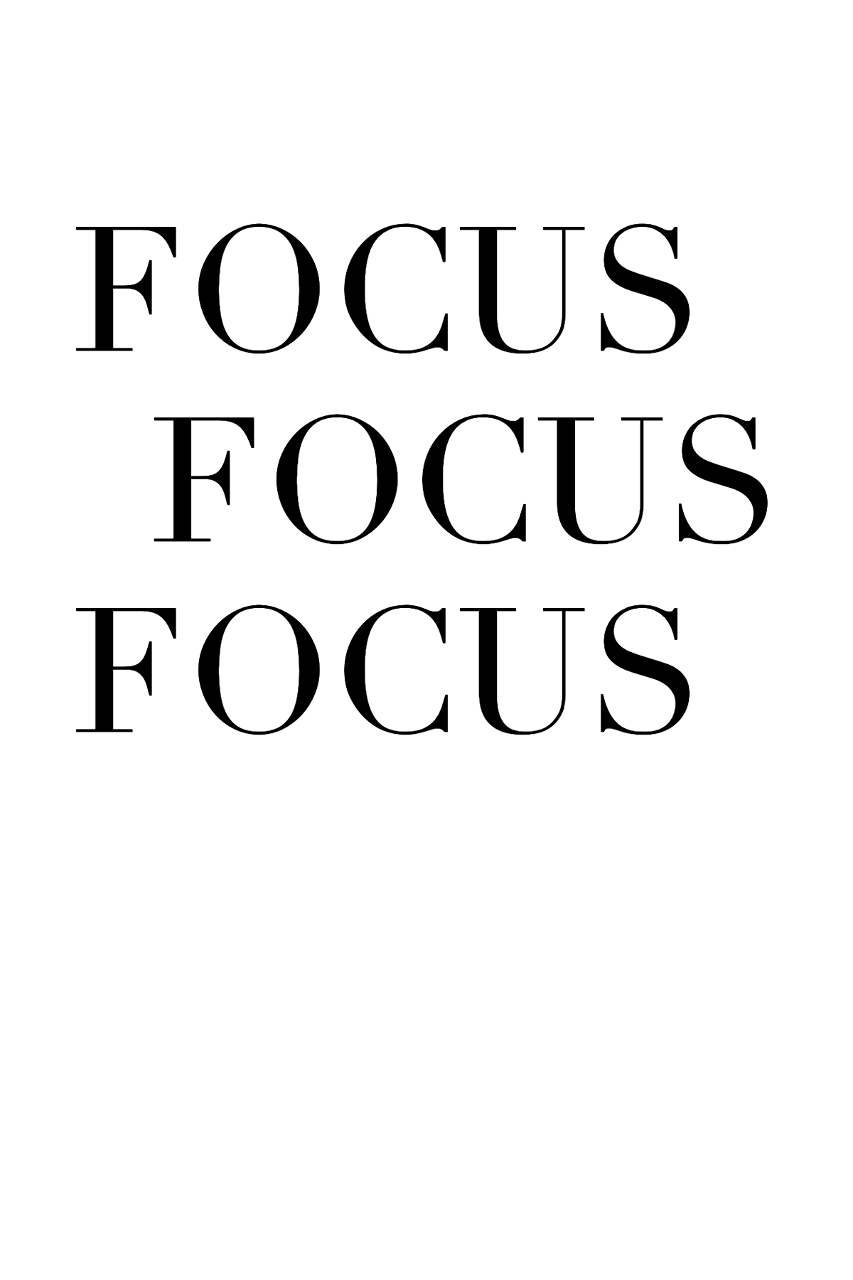 Framed mockup of Focus